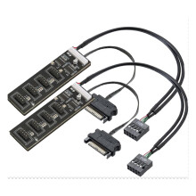 2Pcs 9Pin USB Header Splitter with Power Cable,Internal USB Hub Extension USB 2.0 Splitter Connector