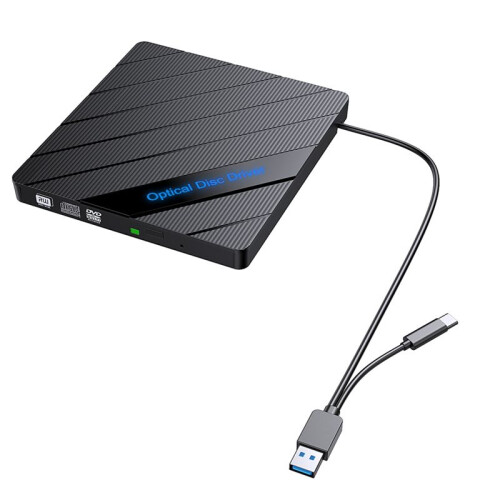 External CD DVD Drive USB3.0 Type C Optical Drive CD/DVD-RW Player Burner/Writer/Reader for Laptop PC Window 2