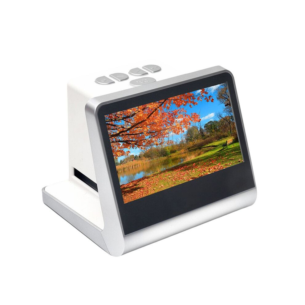 22Mp Pixels 5 Inch Hd Screen Film Photo Slide Monochrome Scanner Digital Converter Copier Eu Plug Black/White 6032718540374