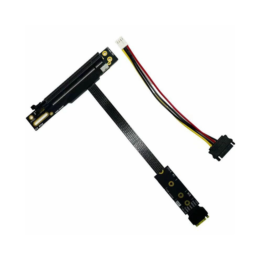M.2 To Pcie X16 Multi-Functional Convenient Vga Adapter Cable For Ssd M.2 Nvme Gen4 To Pcie 4.0 X4es, 25Cm Silver 6034120829276