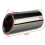 2X Titanium Black Car Exhaust Pipes Tail Tips for 3