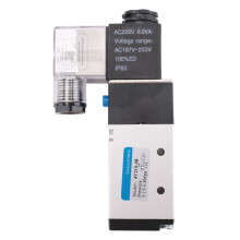 Pneumatic Electric Solenoid Valve 5 Way 2 Position Control Air Gas Magnetic Valve 220V Coil Volt 8mm Hose Connection