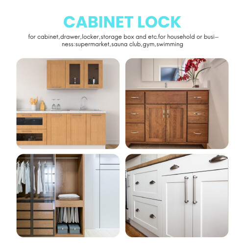 RFID Electronic Cabinet Lock DIY For Wooden Drawer Cabinet, Ready For Use & Programmable(White) 1