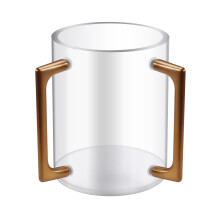 Tazza per Lavarsi Mani Tazza per Lavarsi Mani Cilindrica In Acrilico Tazza per Lavarsi Mani con Due Manici In Metallo per La Preghiera Ebraica Tazza