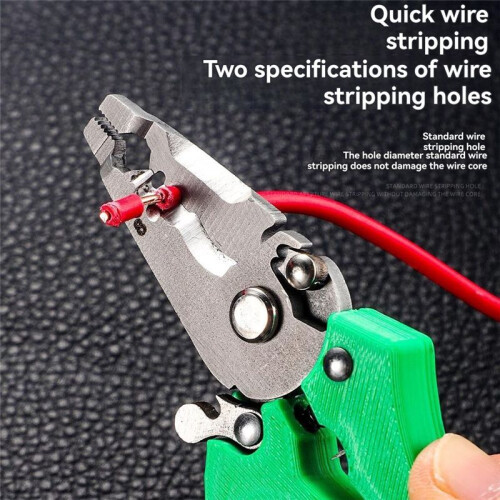 Multi-Tool Wire Stripper,Adjustable Wiring Tools and Function Hand Tool for Strip, Split, Trim, and Crimp 2