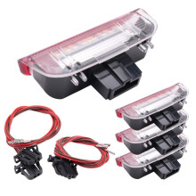 4-Teiliges Auto-LED-TüRwarnlicht Willkommensprojektor für 6 7 MK5 MK6 B6 B7 CC