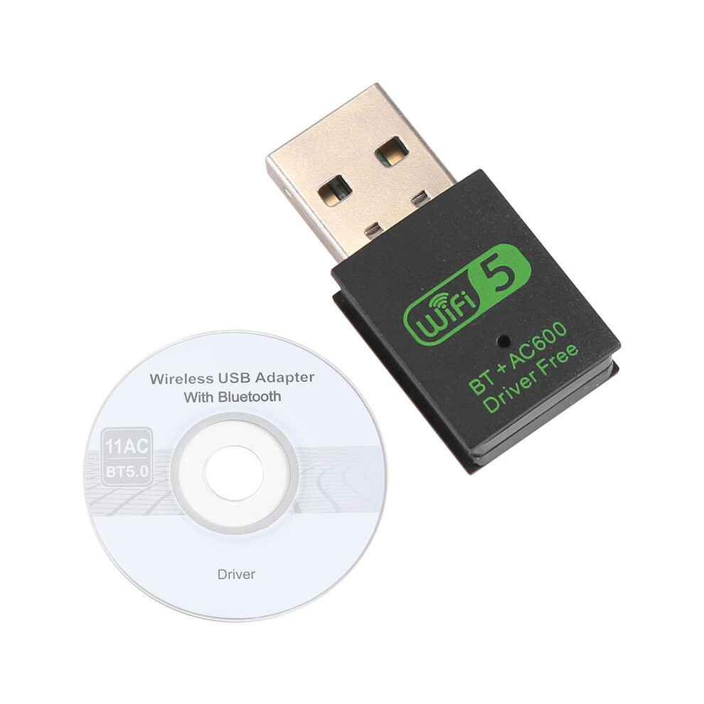 Usb Wifi Adapter, 600Mbps Dual Band Wireless Network External Receiver,Wifi Dongle For Pc/Laptop/Desktop 6033629302402