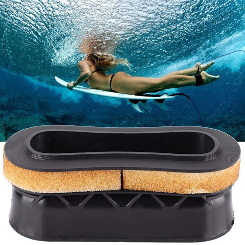 Surfboard Handle Durable Plastic Surfboard Insert Handle Surfing Board Surf Rescue Accessory Figure Eight Handle Black 1