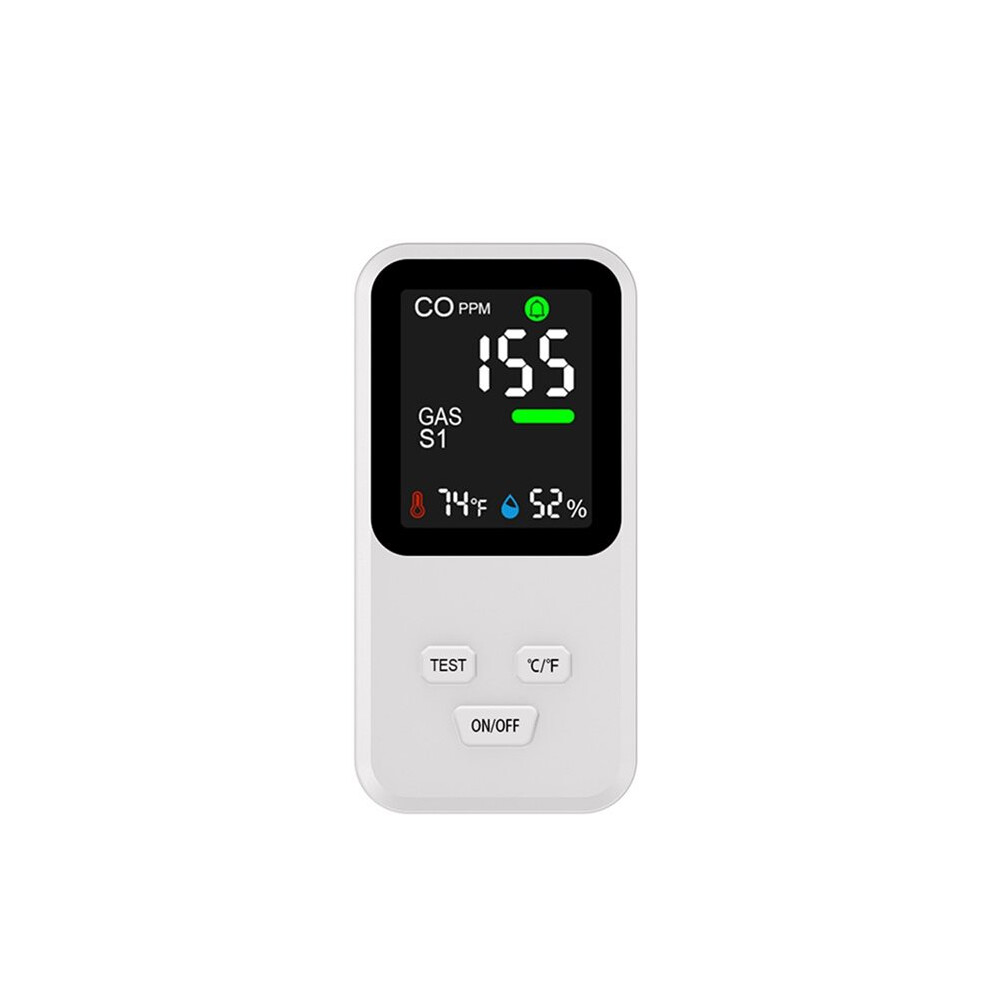Carbon Monoxide Detector Air Quality Monitor Portable Temperature Humidity Combustible Gas Monitor 6033876775042