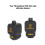 Silicone Protective Sleeve for  P2S Hotend Silicone Cover for Bambu P2S 3D Printer Accessories 6Pcs 2