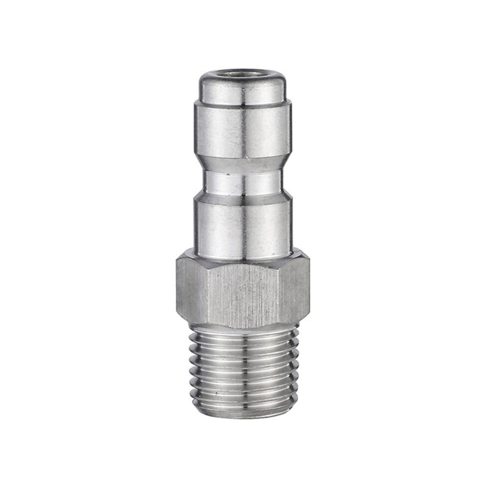 Pressure Washer Snow Foam Quick Plug Connector 1/4 Inch To Spray-Gun Wand Lance Adapter Quick Disconnect Release Fitting 6032659027897