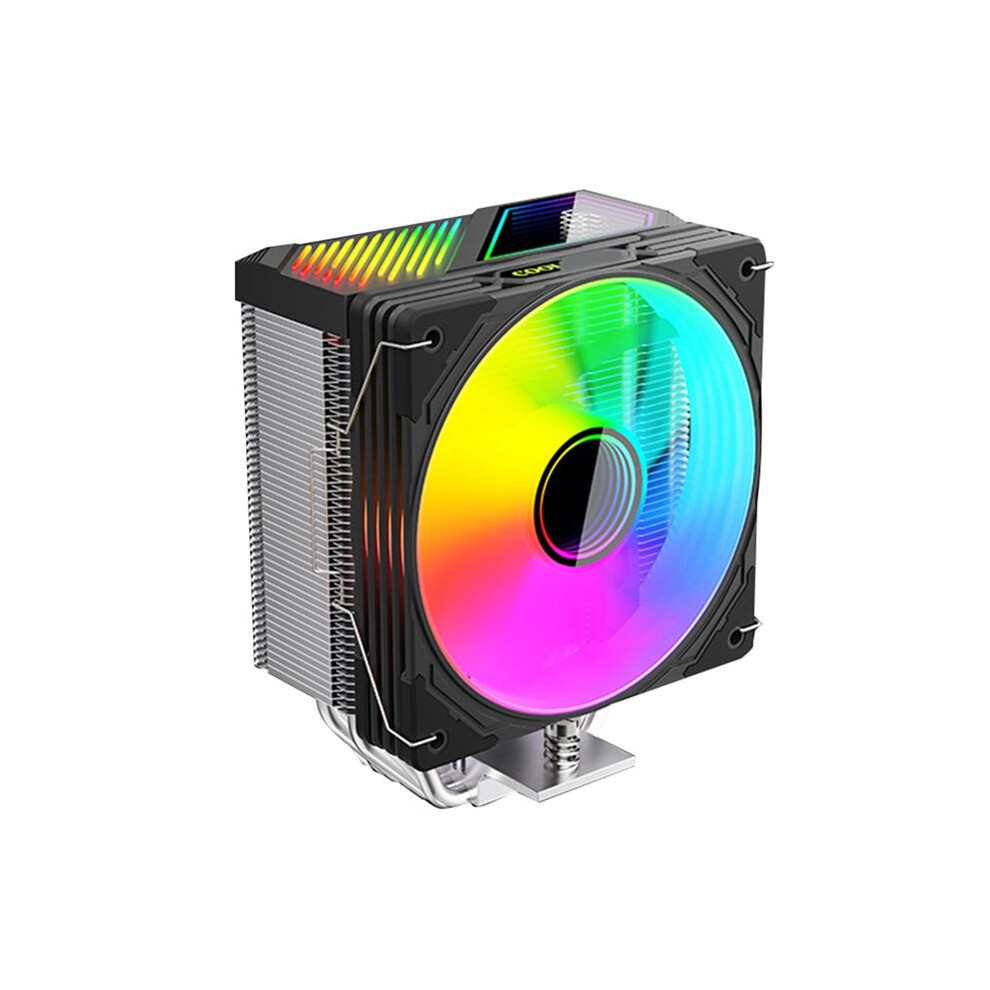 Gt600 Digital Display Cpu Air Cooler With 1800Rpm Argb Pwm Cooling Fan High Airflow Radiator For Efficient Cpu Cooling A 4713014740386