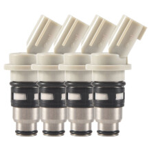 Inyector de Combustible de Coche 4 Uds Accesorios de Coche para March K11 1,0 1,3 Hatchback 1992-2003 16600-41B00 A46H02