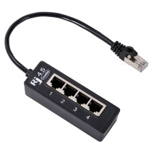 4-In-1-RJ45-LAN-Anschluss Ethernet-Netzwerk-Splitterkabel 1 Stecker auf 4 LAN- für NetzwerkerweiterungszubehöR