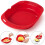 2 Pack Silicone Omelette Maker, Microwave Oven Non Stick Omelette Maker Egg Roll Baking Pan Omelette Tools 5