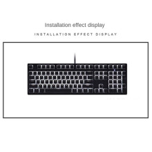 Pudding-Tastatur-Hutbox, Mechanische Tastatur, Doppelte Haut, Milchig, Transparente Tastenkappe, PBT, Individuelles Creme-Gelee (Weiß)