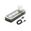 Macro Mechanical Keyboard  Gaming Custom Programming Keyboard Silicone Silent 3 Keys 1 Knob  Keypads White 1