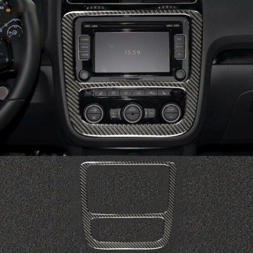 Carbon Fiber Modified Central Control CD Air Conditioning Navigation Panel Decoration Sticker Accessories for 1