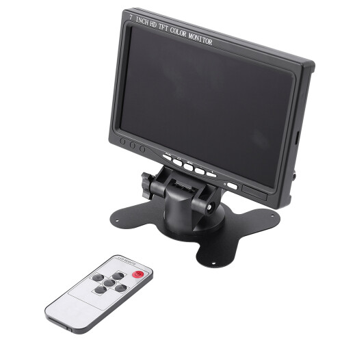 Monitor Portátil de 7 Polegadas 1024X600 Display Compatível com para /VGA/AV Monitor de Fotografia Plugue UE