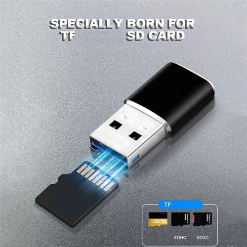 USB 3.0 Memory Card Reader Adapter for Card/TF Card Reader Adapter Pc Computer Laptop Silver 2