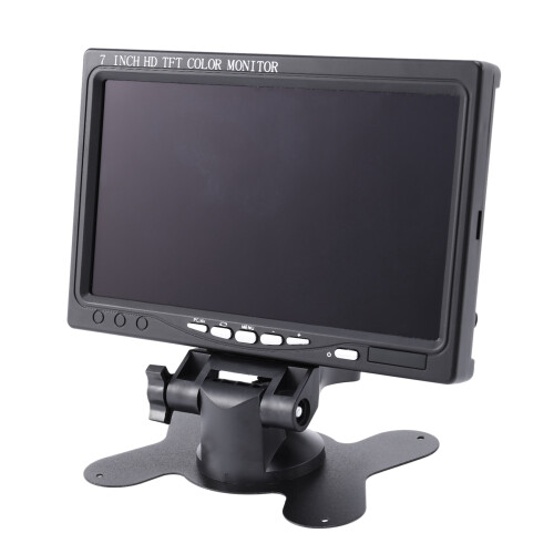 Monitor Portátil de 7 Polegadas 1024X600 Display Compatível com para /VGA/AV Monitor de Fotografia Plugue UE 2