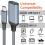 High Quality Data Cable Type-C to USB3.0 Transfer Cable for Mobile Tablet Computer Vehicle Extension Converter Gray 6