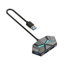 7 Porte USB 3.0 HUB USB Docking Station Adattatore Splitter USB 5 Gbps Trasmissione Ad Alta Velocità per Computer Portatile