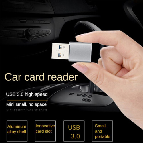 USB 3.0 Memory Card Reader Adapter for Card/TF Card Reader Adapter Pc Computer Laptop Silver 1