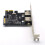PCIE-Expansionskort PCI-E Till 2-Portars USB3.0 5 Gbps Convert Card Riser för Win7/8/9/10/Linux 4