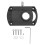 Aluminum Alloy Phonograph Conversion Arm 80mm, 20mm Hole, Black 3