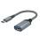 High Quality Data Cable Type-C to USB3.0 Transfer Cable for Mobile Tablet Computer Vehicle Extension Converter Gray 1