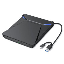 USB 3.0 Type-C External DVD Drive, Portable CD/DVD Burner for Laptop, Desktop, , PC