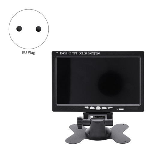 Monitor Portátil de 7 Polegadas 1024X600 Display Compatível com para /VGA/AV Monitor de Fotografia Plugue UE 1