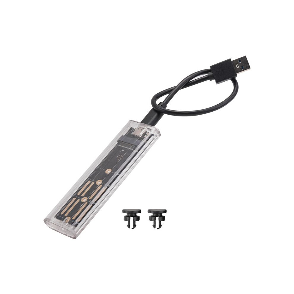 M2 Ssd Case M.2 Nvme Ssd Enclosure Portable Ssd Rgb Transparent Hard Disk Case 10Gbps For Pc 6033876730058