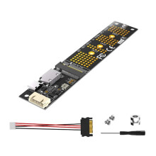 SSD M.2 NVMe A SFF-8611 8612 Adattatore Scheda Montante M2 M-Key 5V 12V 4Pin Tipo C Alimentazione per Disco Rigido 2230/2242/2260/2280