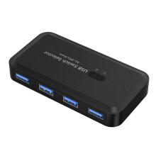 USB 3.0 KVM-Switcher Selector KVM-Hub Dockingstation 2 Computer Delen Printer Toetsenbord Laptop PC Desktop Accessoires