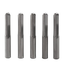 5Pcs 6Mm 22Mm Double Edged Straight Router Bits Straight End Mill Milling Cutter 2 Flutes Cnc Cutting Tungsten Steel Straight Slot Bit For Woodworking