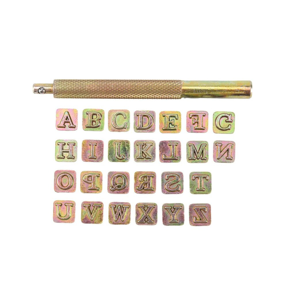 26Pcs Steel Alphabet Stamps Punch Set For Leather Stamps Tools 26 English Letters Metal Stamp Set Leathercraft 6031630407680