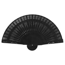 Ventilatore Pieghevole Giapponese Cinese da 8 Pollici Ventilatore Tascabile nel Bambù con Fiore nel Legno Originale per Decorazioni per la Casa