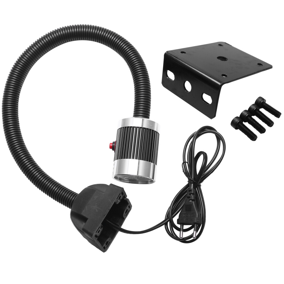 220V 9W Led Machine Work Lamp 50Cm Gooseneck Industrial Cnc Machine Lathe Tool Light Milling Machine Work Light Eu Plug 4713633403440