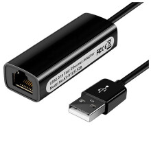 USB 2.0 Till RJ45 Nätverkskort 10/100 Mbps USB Lan RJ45 Nätverkskort USB Till Ethernet-Adapter för PC Laptop Win 7 8 10 Svart