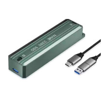 M.2 NVME SSD Case External Enclosure USB3.1 10Gbps NVME Hard Drive Case Adapter Box Supports 2280