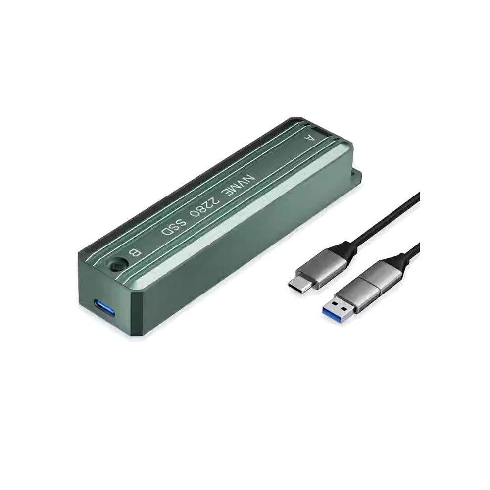 M.2 Nvme Ssd Case External Enclosure Usb3.1 10Gbps Nvme Hard Drive Case Adapter Box Supports 2280 4713503581896