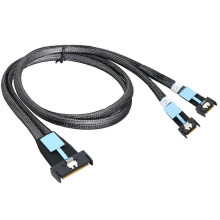 Cavo Adattatore Gen5 MClo X8 Cavo Server Gen5 MCIO X8 A Dual MCIO X4 per PC 3.0 U.2 Cavo Oculink Pcie 1M