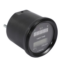 Rl-Bi011 Batterie Anzeige Agm Gel Volt Meter Batterie Anzeige Mit Betriebs Stunden Zähler Für Motorrad Atv Traktor Reinigungs Maschine