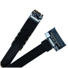 M.2 NVMe Till U.2 SSD-Förlängningskabel FFC Strömkabel PCI-E 5.0 X4 U.2 SFF-8639 NVMe SSD-Kort Till M.2 NVMe-Kortplats