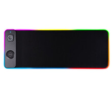 Tapis de Souris Magnétique Sans Fil 3 en 1, Tapis de Bureau, Tapis de Souris Lumineux Sans Fil, Tapis de Souris de Jeu