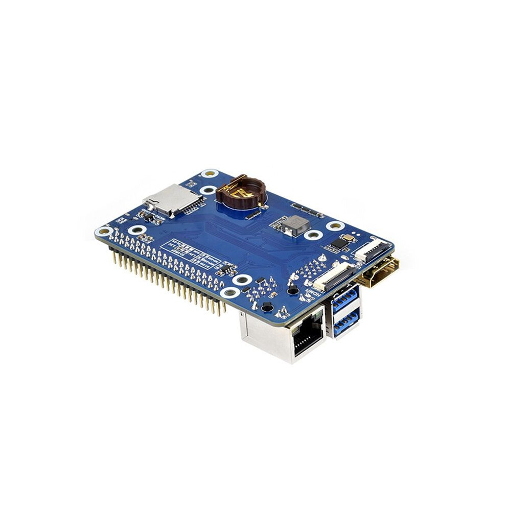 Waveshare Base Board For Raspberry Pi Compute Module5 Jst-Sh Fan Usb -Compatible Rj45 Gigabit Ethernet M.2 Slot For Cm5 4713156969386