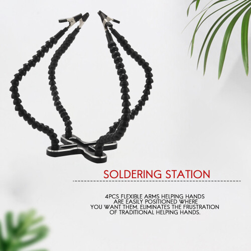 Soldering Station With 4Pc Flexible Arms Iron Hold 2