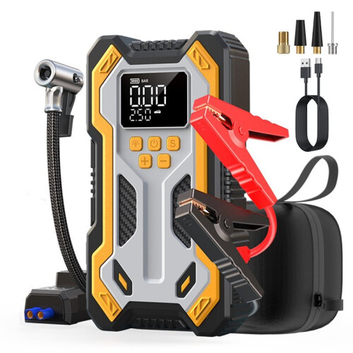 Autostarthulp met Luchtcompressor 10000mAh Luchtcompressor LCD-Scherm Draagbare Booster